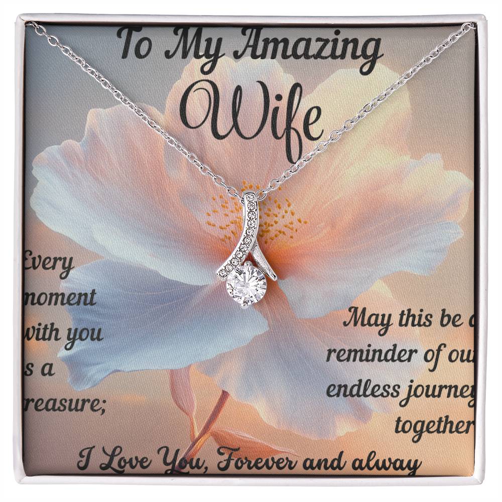 Custom Romantic Gift For Wife For Birthday, Anniversary, Christmas or Valentine's Day, Gift Ideas Necklace For Wife From Husband