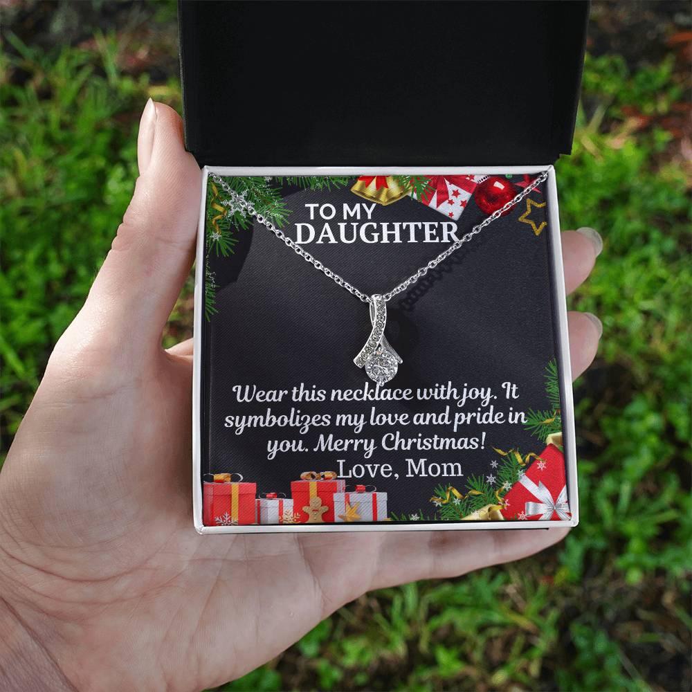 Gift To My Daughter from Mom - Alluring Beauty Necklace - Giftsmojo