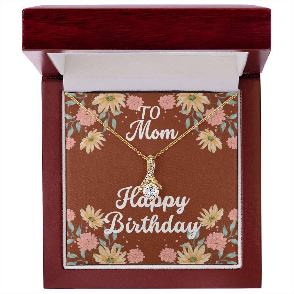 Custom Birthday Gift for Mom - Alluring Beauty Necklace - Giftsmojo