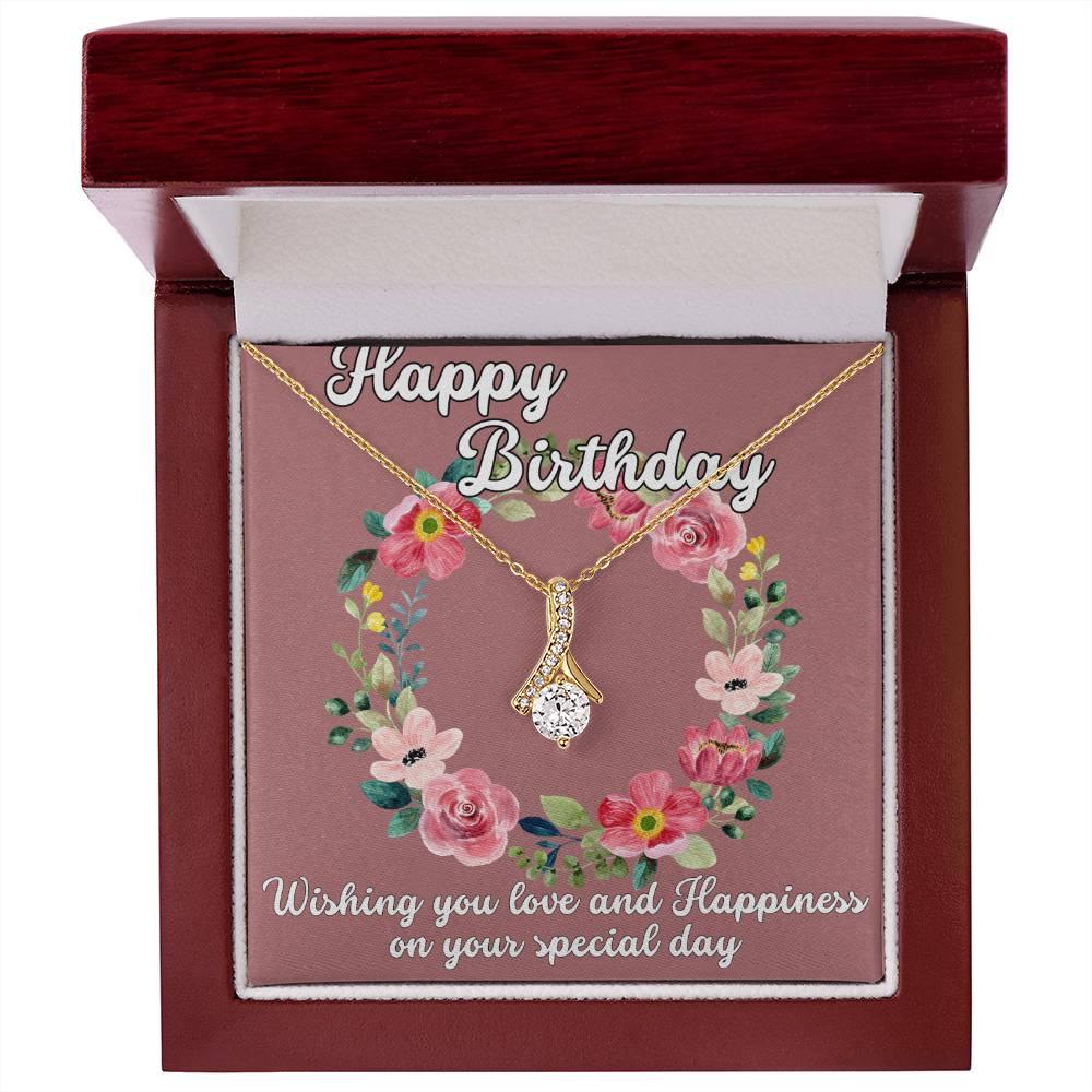 Custom Birthday Gift For Her - Alluring Beauty Necklace - Giftsmojo