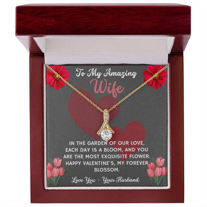 Jewelry Gift To My Amazing Wife - Birthday, Valentine, Anniversary Gift for Her - Alluring Beauty - Giftsmojo