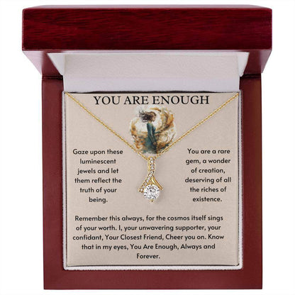 You Are Enough Necklace Birthday Gift for Friend Best Friend Gift - Giftsmojo