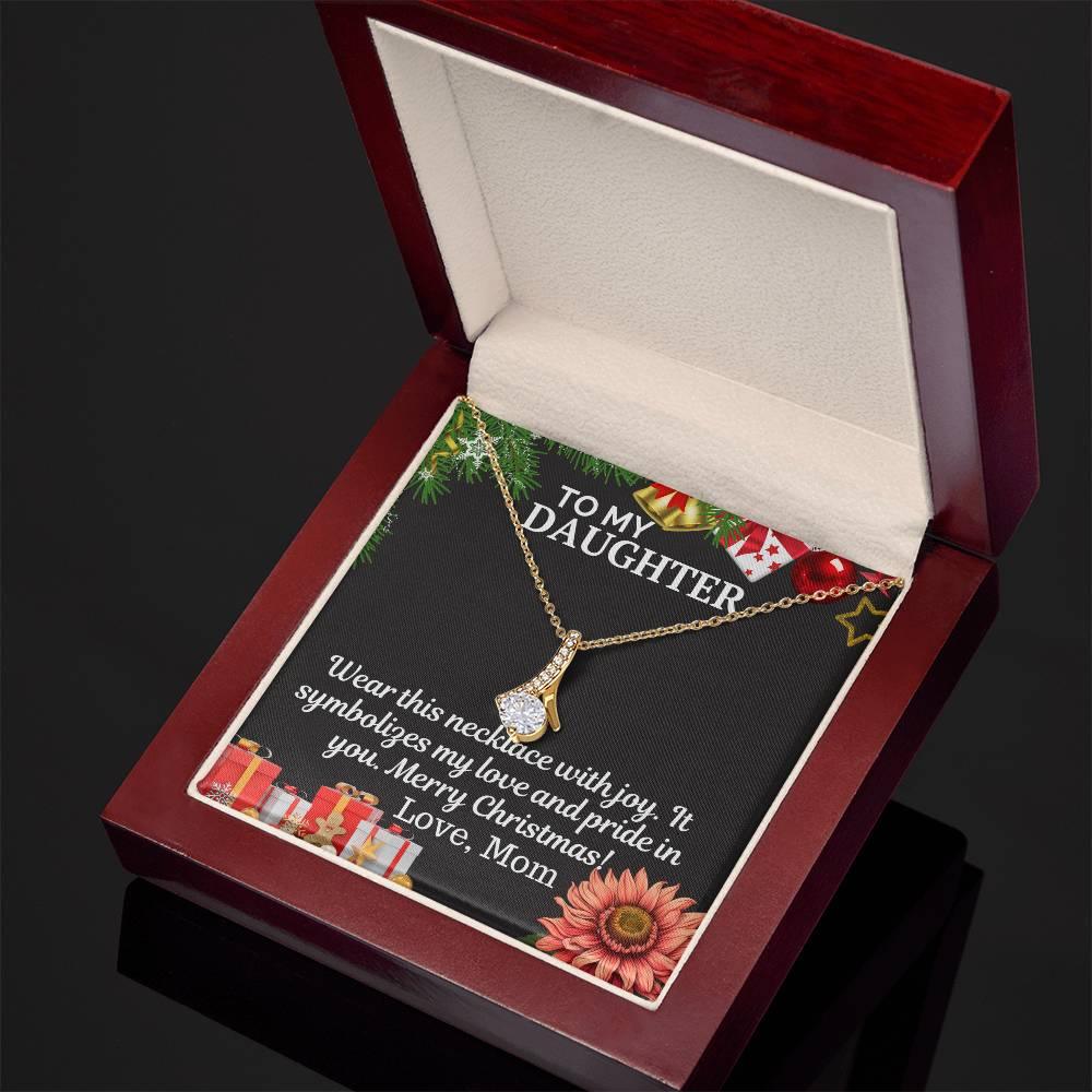 Gift To My Daughter from Mom -Alluring Beauty Necklace - Giftsmojo