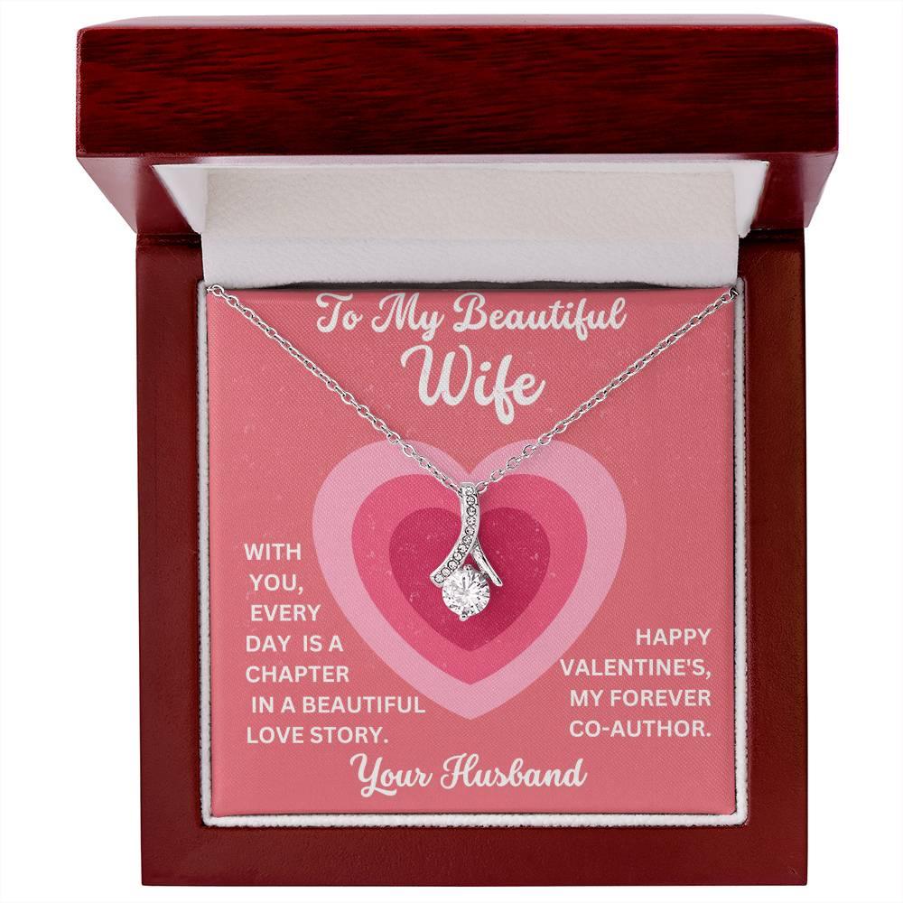 Birthday Jewellery To My beautiful wife Birthday Gift for Wife from Husband, Soulmate Gift Anniversary Gift for Her, Valentine Gift - Alluring Beauty - Giftsmojo