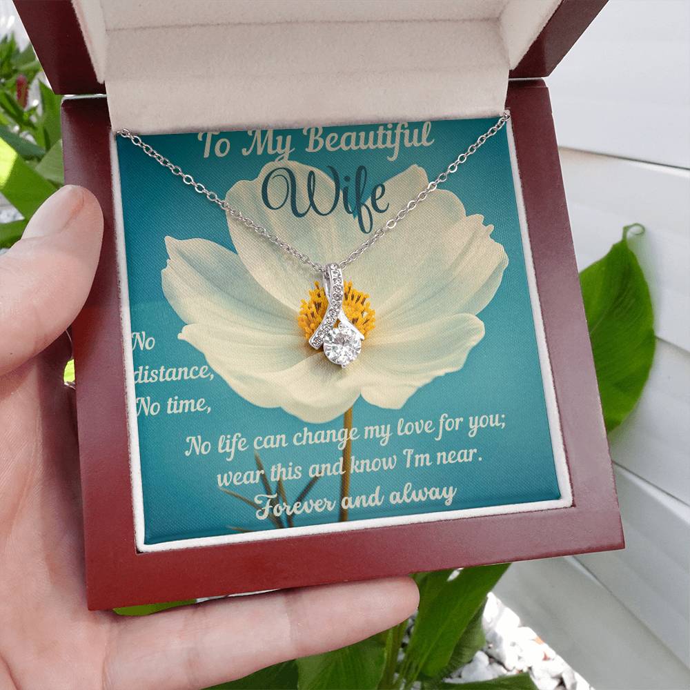 Jewelry gift for wife with note