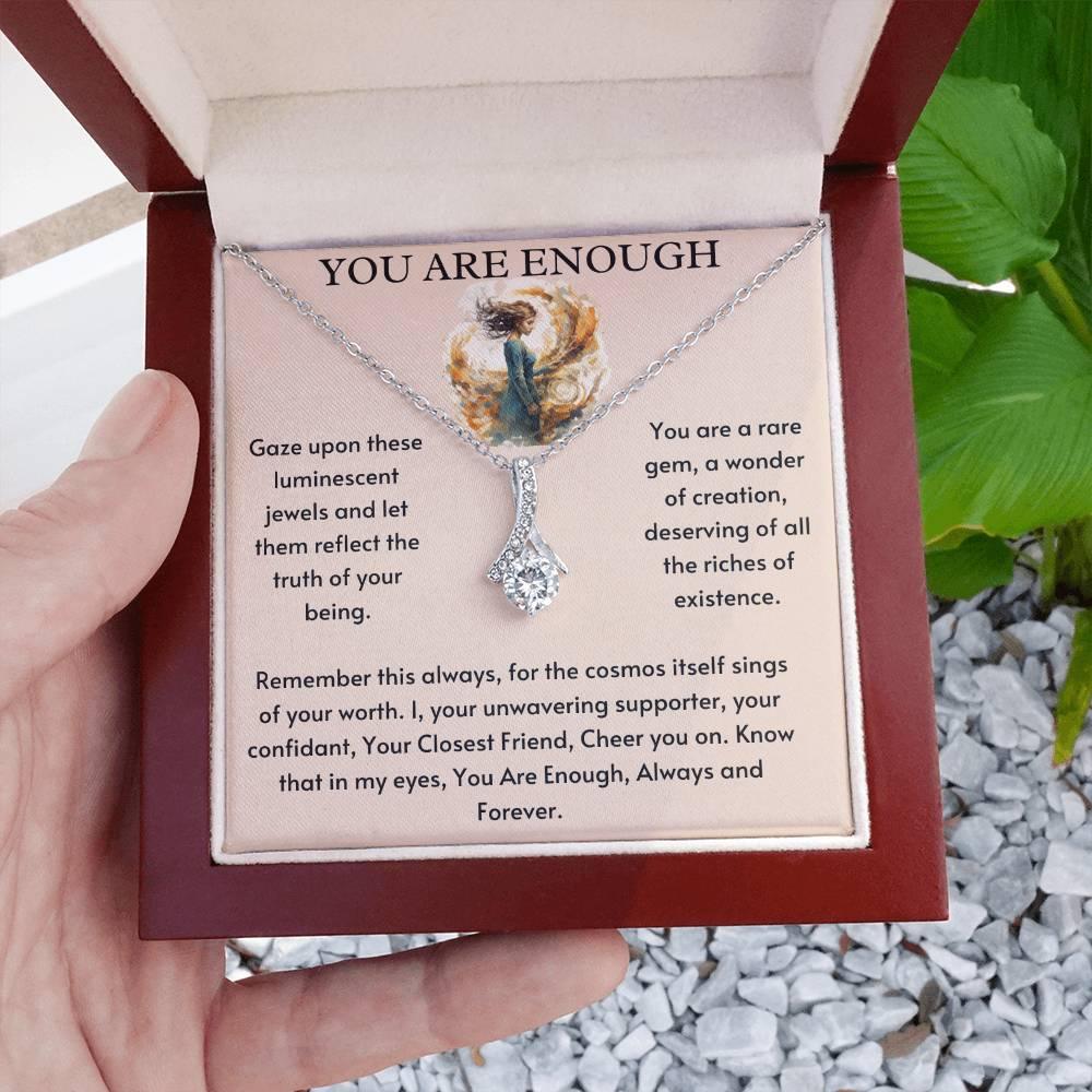 You Are Enough Necklace Birthday Gift for Friend Best Friend Gift - Giftsmojo