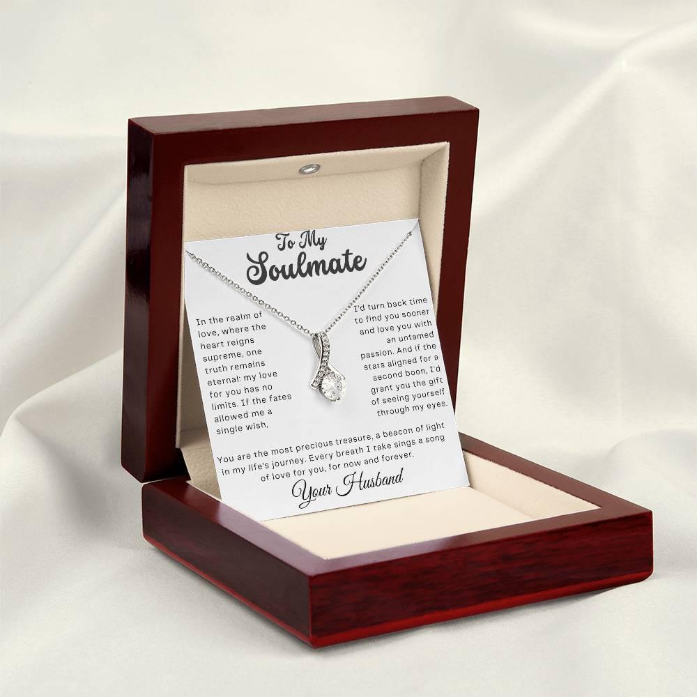 Custom Gift to My Soulmate - Birthday Gift for Wife from Husband, Soulmate Gift Anniversary Gift for Her, Valentine Gift - Alluring Beauty - Giftsmojo