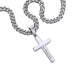 Personalized Artisan Cross Necklace with Cuban Chain for Men - Giftsmojo