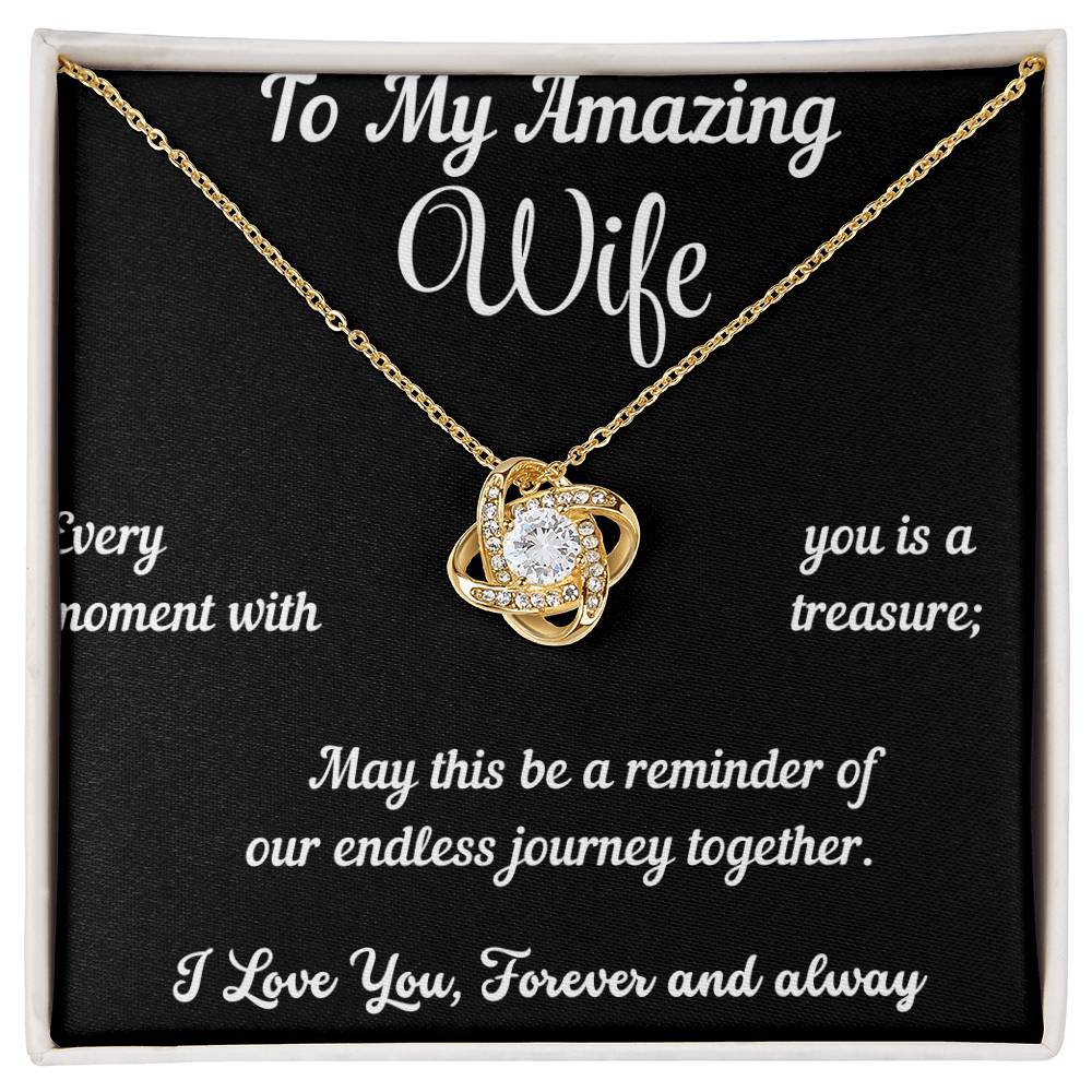 Romantic Gift For Amazing Wife - Love Knot Necklace