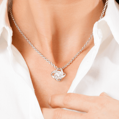 Unique Jewelry Gift To My Beautiful Wife - Love Knot Necklace - Giftsmojo