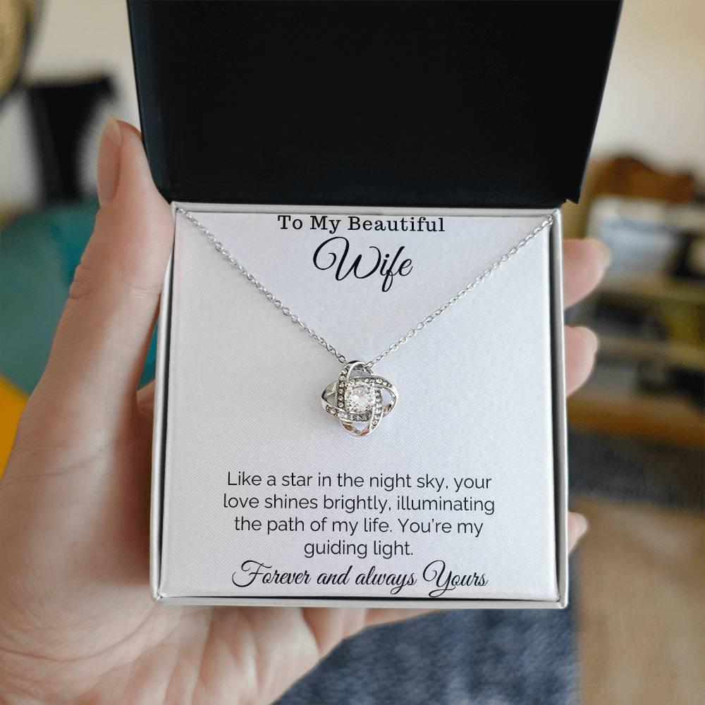 Love Knot Necklace For My Beautiful Wife - Giftsmojo