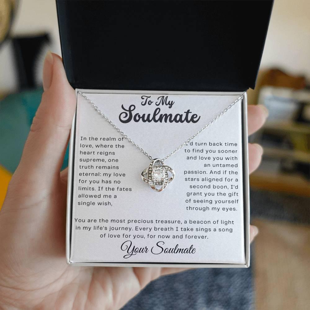 Gift For My Soulmate - Love Knot Necklace - Giftsmojo
