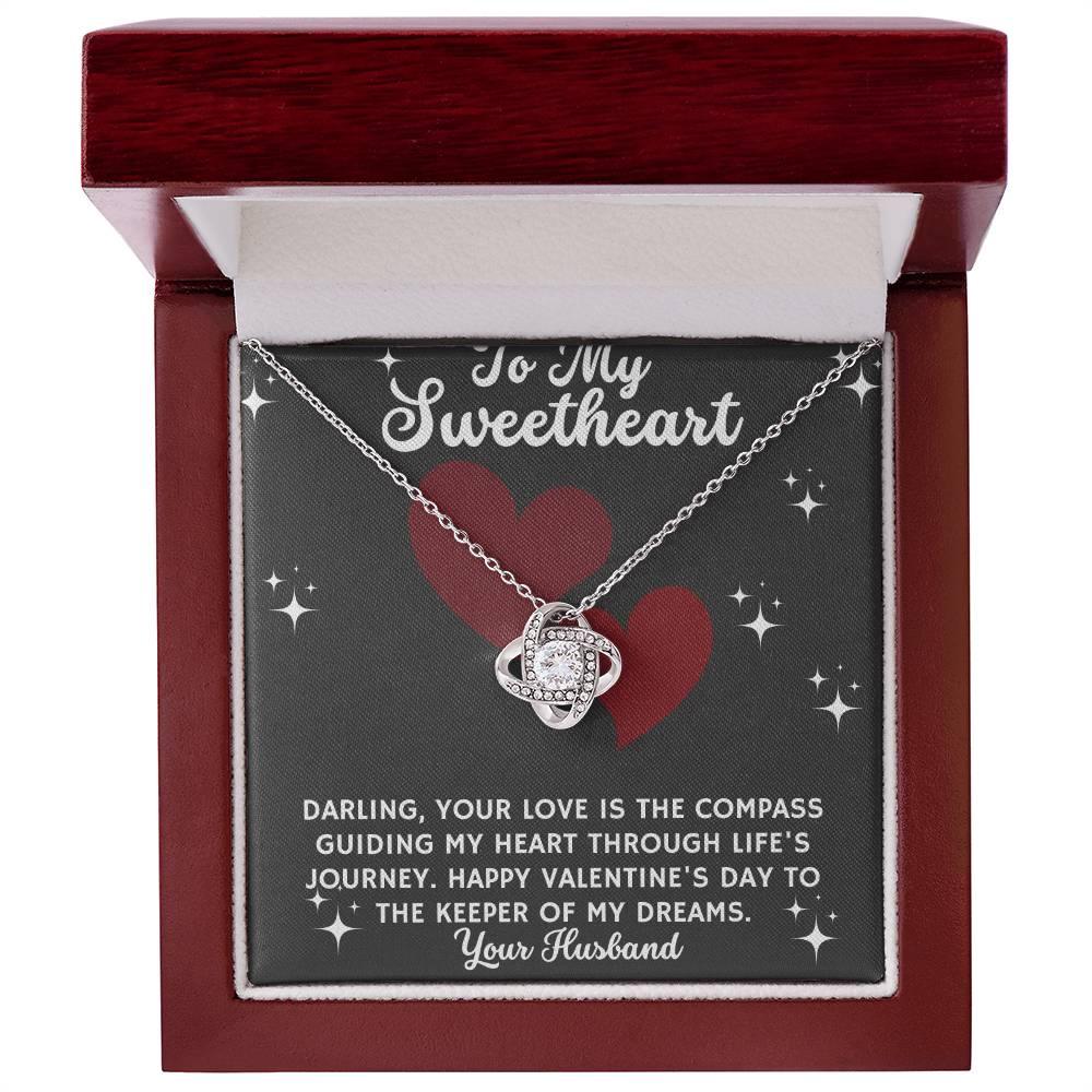 Gift To My Sweetheart - Love Knot Necklace - Giftsmojo