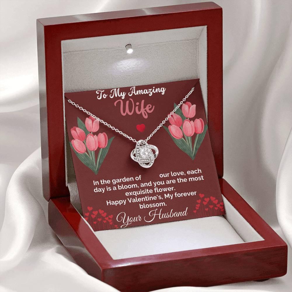 Necklace Gift To My amazing Wife - Love Knot Necklace - Giftsmojo