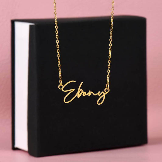 Personalized Signature Name Necklace - Great Gift for Birthday, Christmas and Other Special Events - Giftsmojo