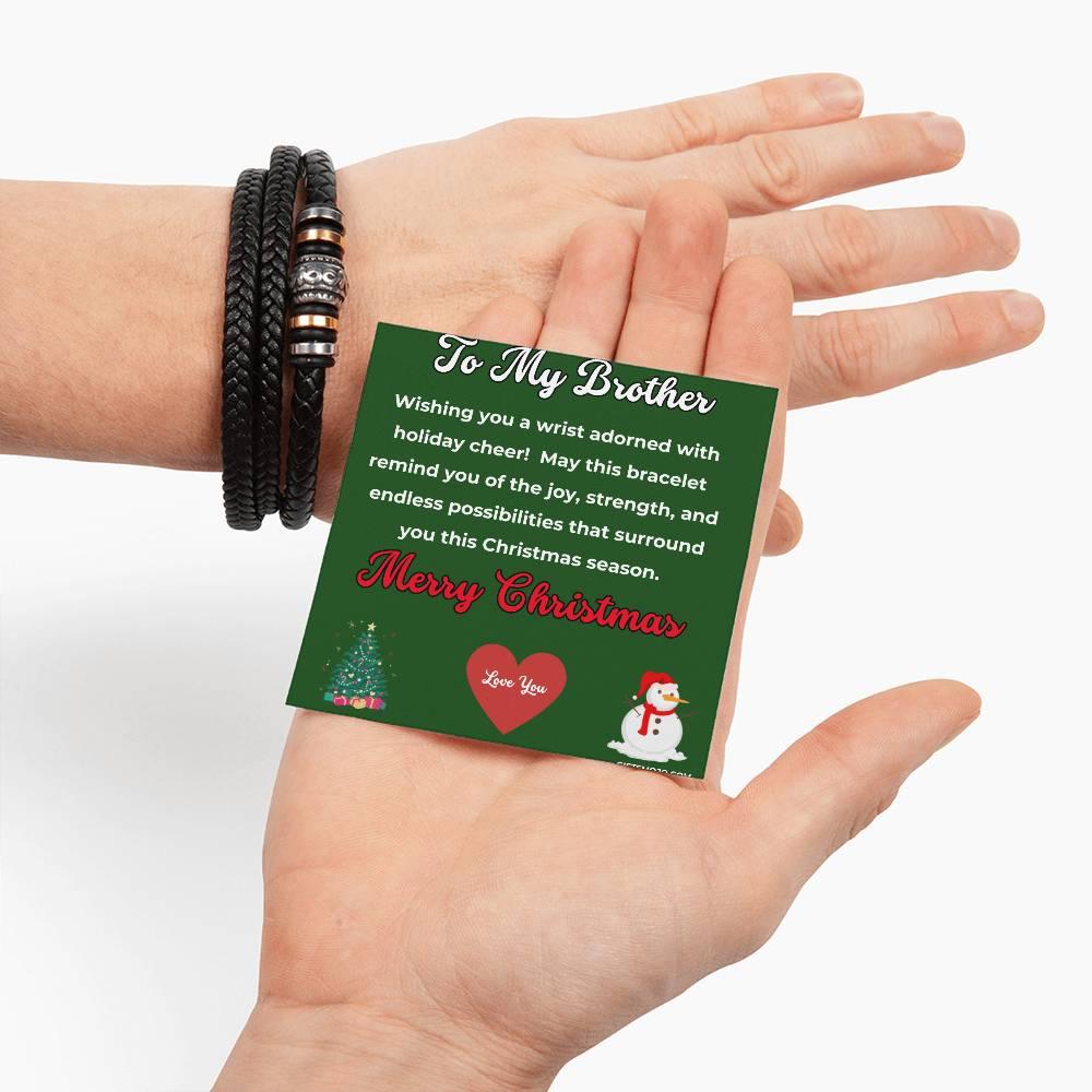 Gift To My Brother For Christmas - Love You For Ever Bracelet - Giftsmojo