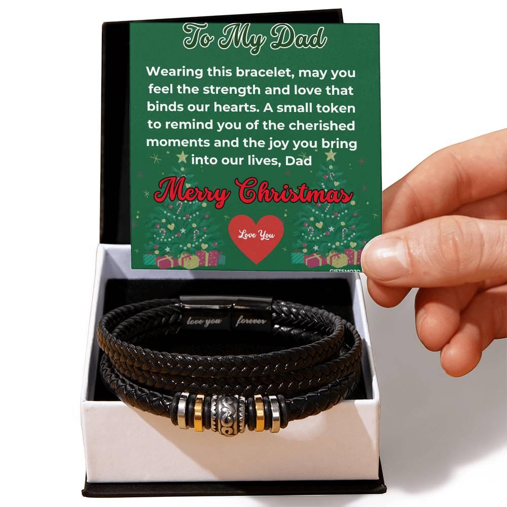 Christmas Gift To My Dad Bracelet - Love You For Ever Bracelet - Giftsmojo