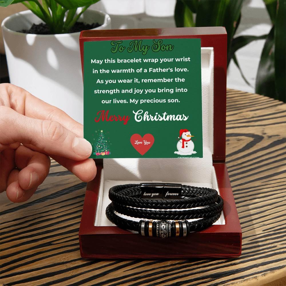 Christmas Gift To My Son From Dad Bracelet - Giftsmojo