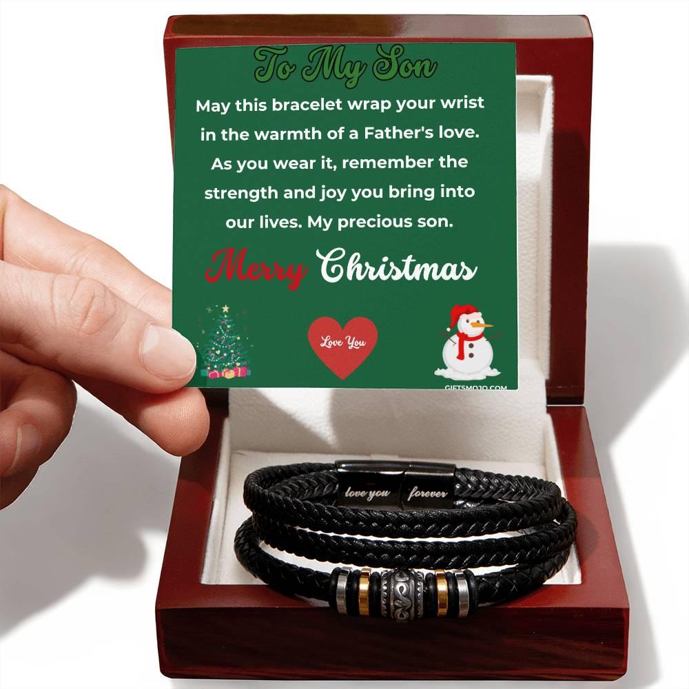Christmas Gift To My Son From Dad Bracelet - Giftsmojo