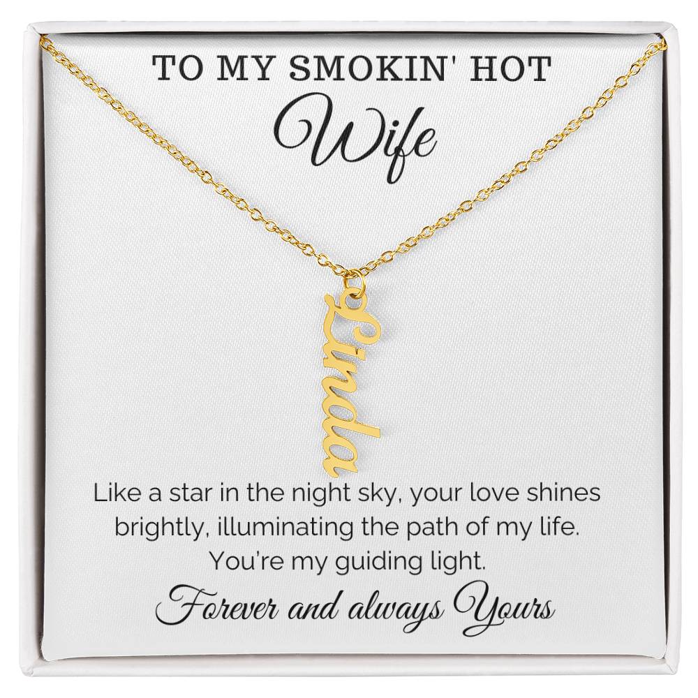 Personalized Name Necklace For Wife