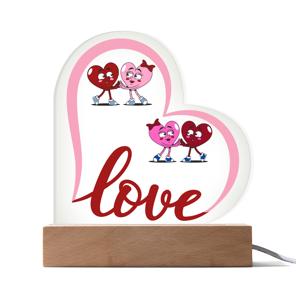 Funny Love Heart Acrylic Plaque