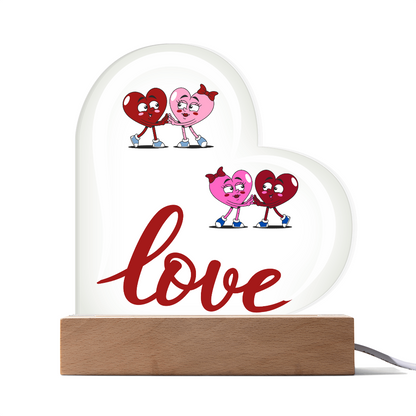 Love Heart Acrylic Plaque