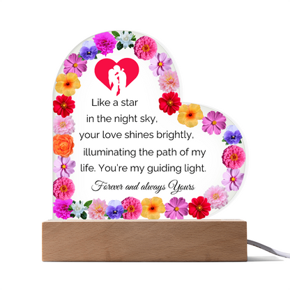 Valentine Heart Acrylic Plaque