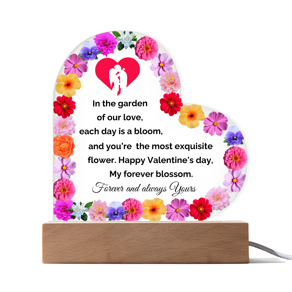 Valentine Heart Acrylic Plaque