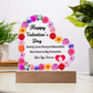 Couple's Valentine Heart Acrylic Plaque