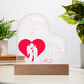 Honey I Love You Heart Acrylic Plaque