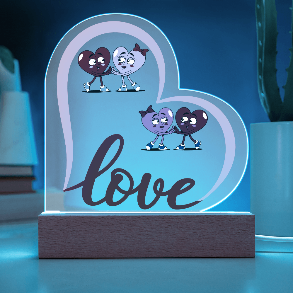 Funny Love Heart Acrylic Plaque