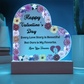Couple's Valentine Heart Acrylic Plaque