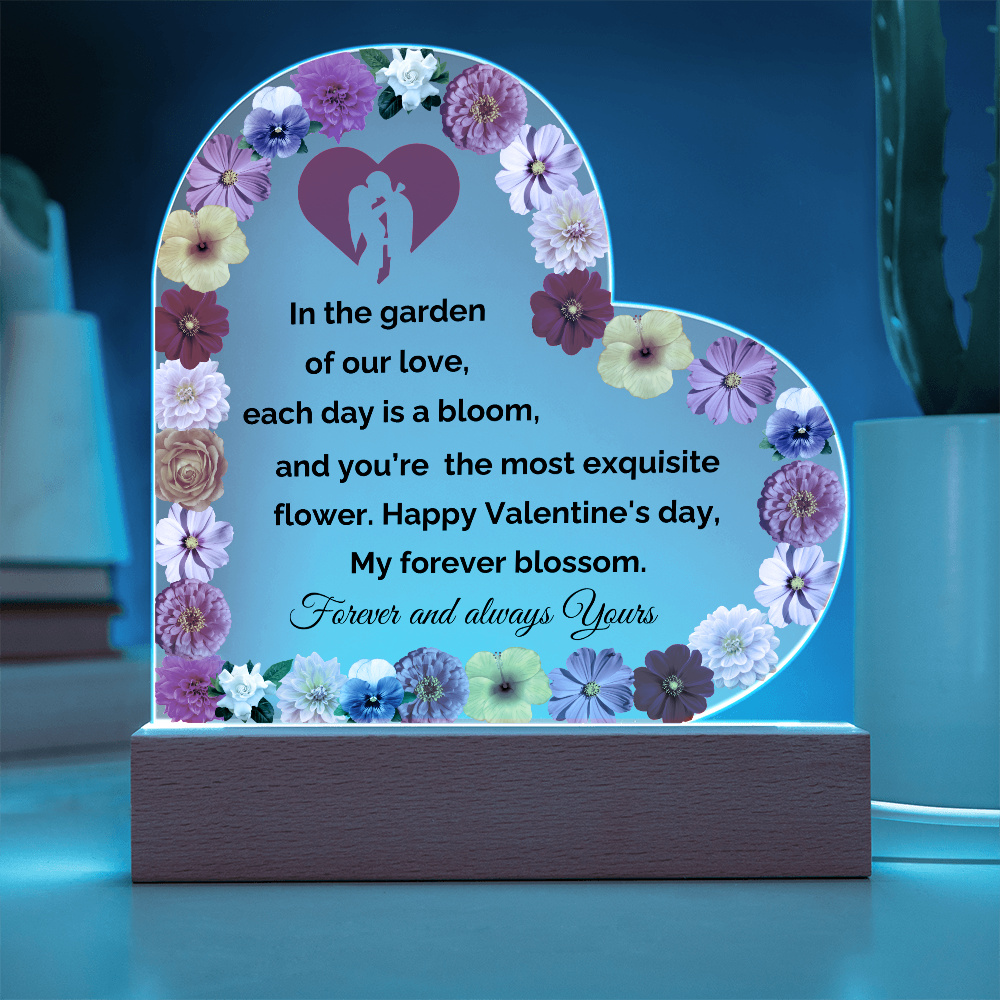 Valentine Heart Acrylic Plaque