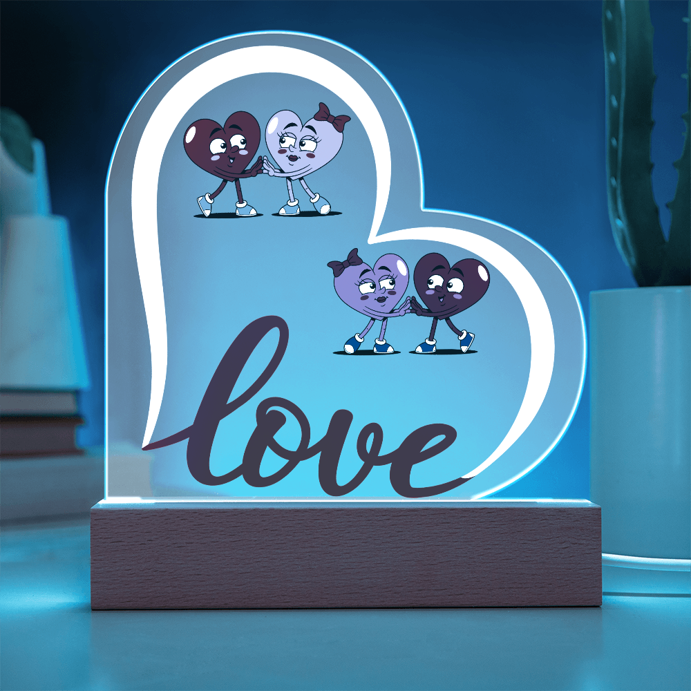 Love Heart Acrylic Plaque