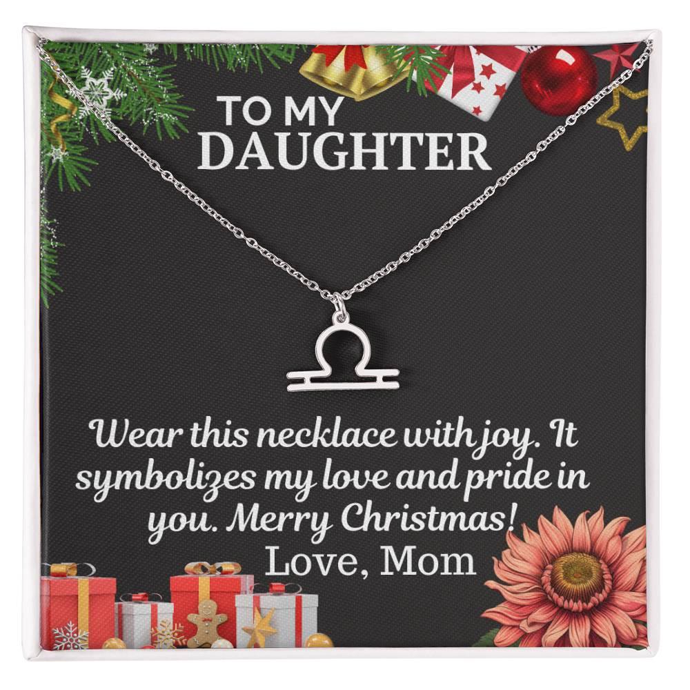 Gift To My daughter from Mom - Zodiac Symbol Necklace - Giftsmojo