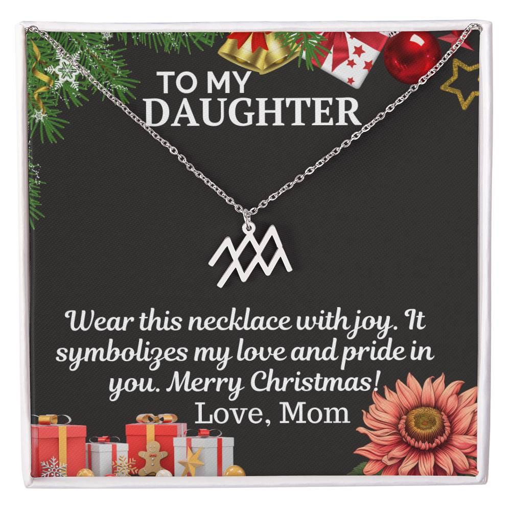 Gift To My daughter from Mom - Zodiac Symbol Necklace - Giftsmojo