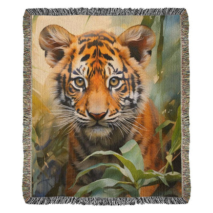 Tiger Curb Heirloom Woven Blanket