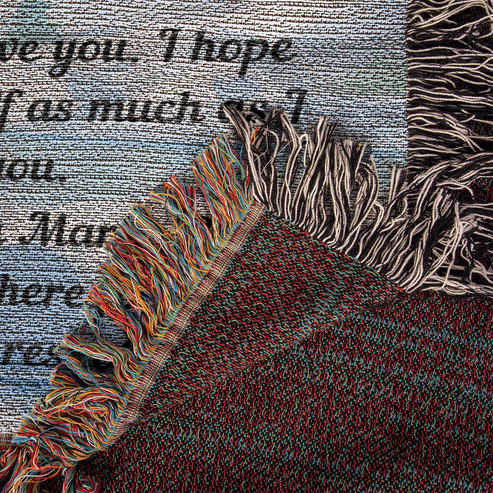 Personalized Mama Bear Milestone Blanket - Heirloom Woven Blanket