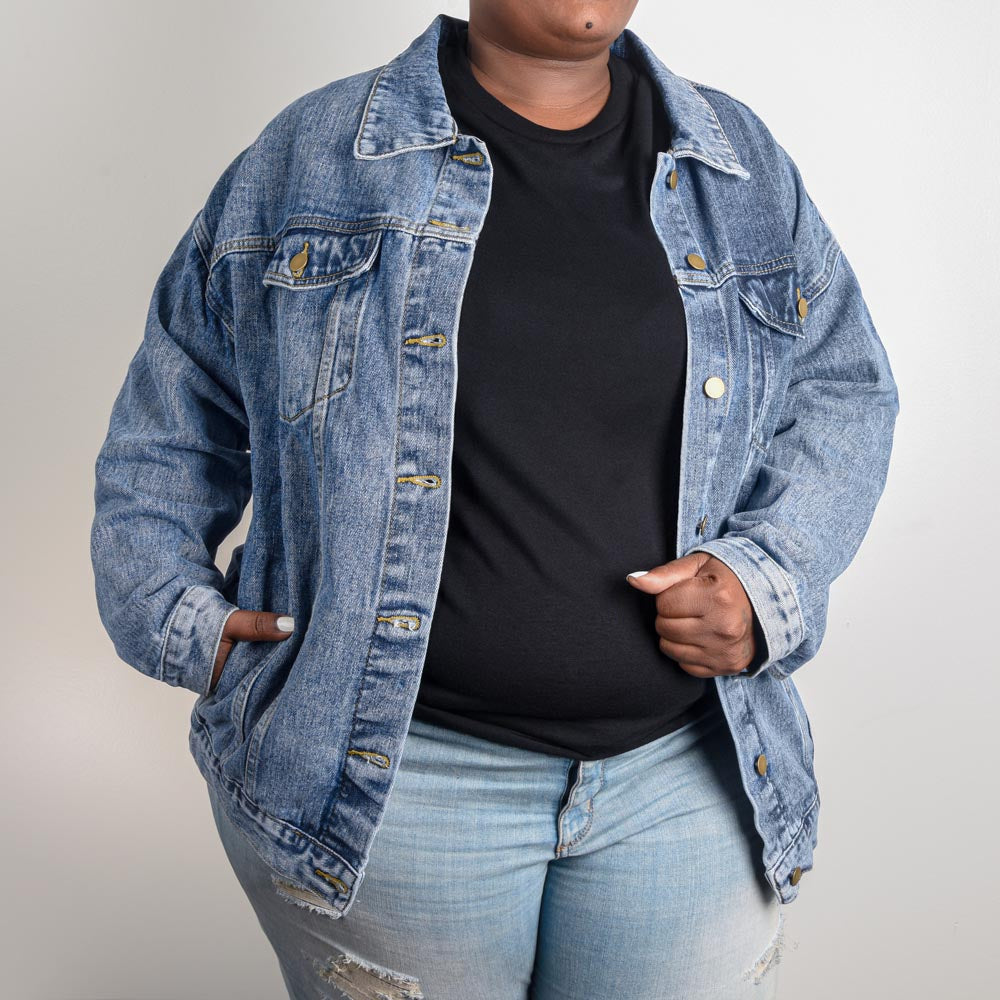 Oversized Women's DTG Denim Jacket