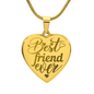 Personalized Engraved Heart Necklace for Friend