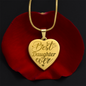 Personalized Engraved Heart Necklace for Daughter