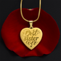 Personalized Engraved Heart Necklace for Sister