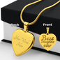 Personalized Engraved Heart Necklace for Daughter