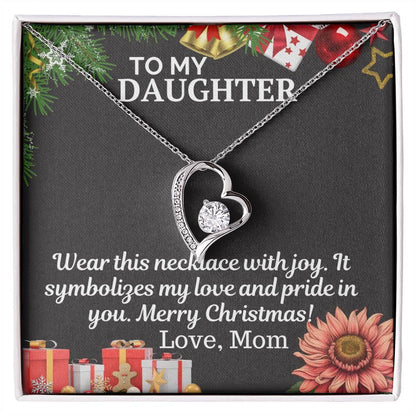 Gift To My Daughter from Mom - Forever Love Necklace - Giftsmojo