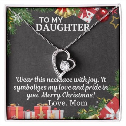 Gift To My daughter from Mom - Forever Love Necklace - Giftsmojo