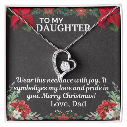 Gift To My daughter from Dad - Forever Love Necklace - Giftsmojo