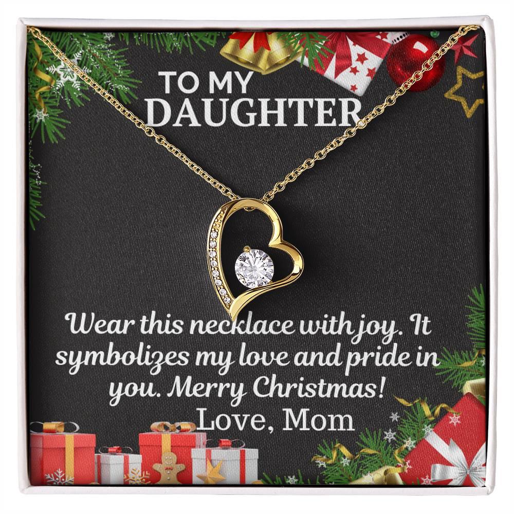 Gift To My daughter from Mom - Forever Love Necklace - Giftsmojo