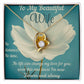 Custom Necklace For Women Future Wife Jewelry Christmas Birthday Valentine's Gifts For Wife Message Card
