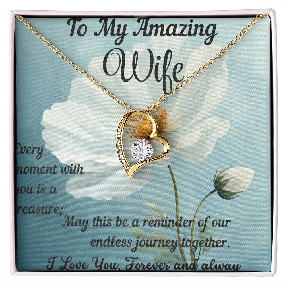 Custom Necklace For Women Future Wife Jewelry Christmas Birthday Valentine's Gifts For Wife Message Card