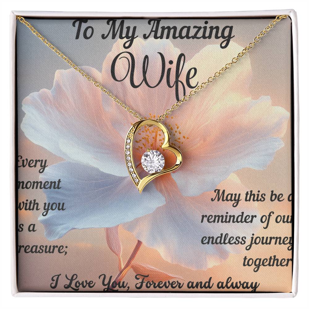 Necklace For Women Future Wife Jewelry Christmas Birthday Valentine's Gifts For Wife Message Card